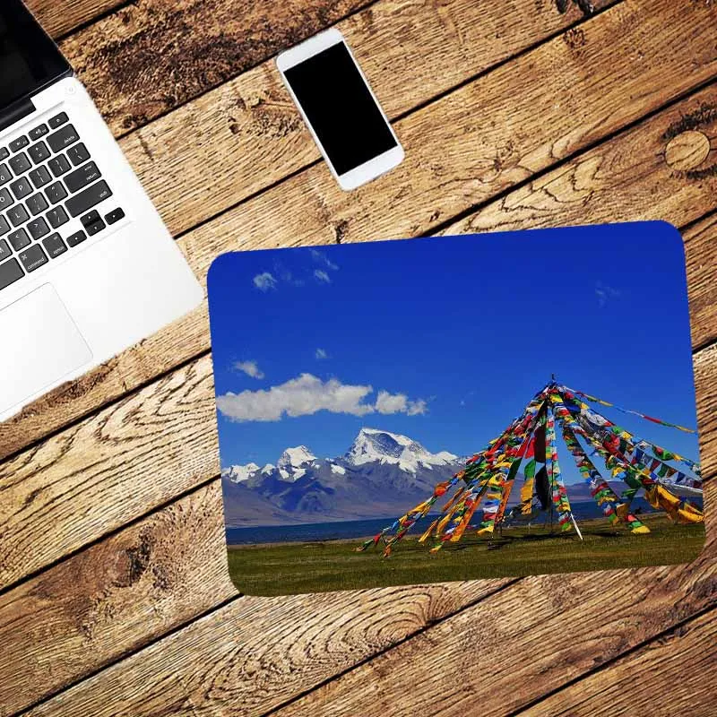 

XGZ Russia Special Offer Gaming Mouse Pad Snow Mountain Scenery Home Laptop Desk Mat Office Keyboard Pad Speed Rubber Non-slip