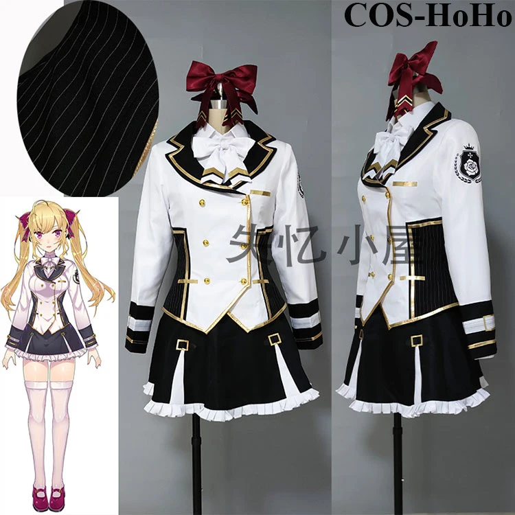 

COS-HoHo Anime VTuber Hololive Takamiya Rion SJ Lovely Uniform Cosplay Costume Halloween Party Role Play Suit For Women 2021 NEW