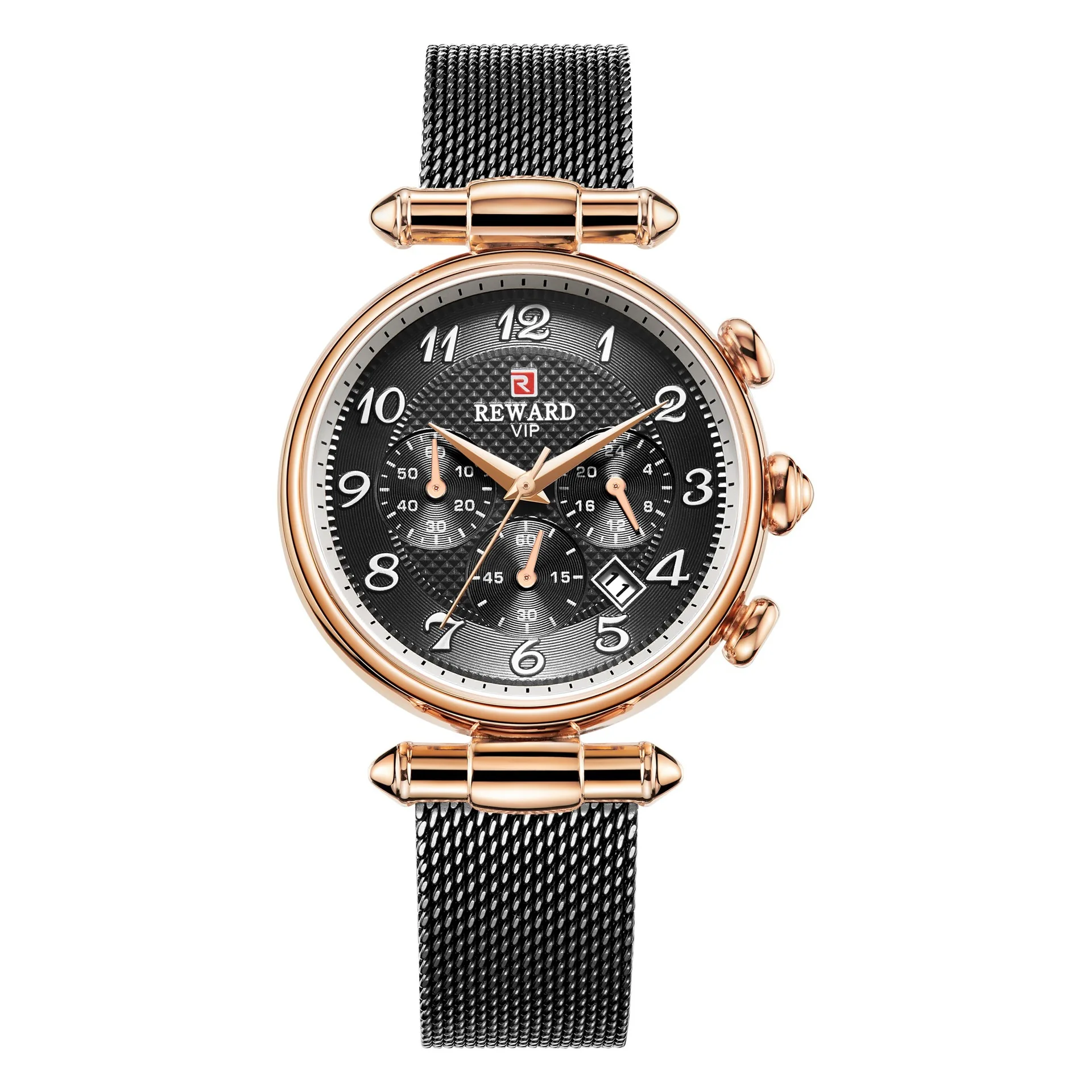 Waterproof Quartz Stainless Steel Luxury Watch For Women New Classic Elegant Chronograph Dial Calendar Clock Relógio Feminino enlarge