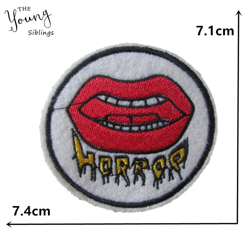 Горячая продажа смесь палец вышивка утюжок на патчи для полосы одежды наклейки DIY