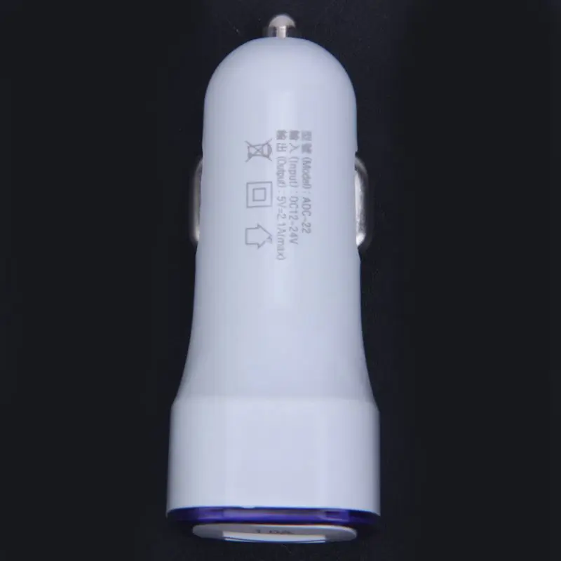 2.1A LED USB двойной 2 порт горячий адаптер гнездо Автомобильное зарядное устройство