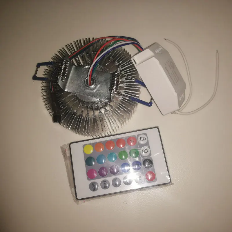 Современный светодиодный потолочный светильник RGB, 3 Вт, 7 Вт, 9 Вт, 12 Вт, настенный светильник, художественная галерея, украшение, передняя Балконная лампа, светильник для крыльца, коридоров - Цвет корпуса: RGB With Remote
