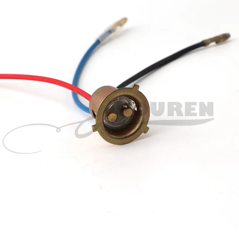 

Motorbike Headlights Repair Bulb Holder Connector Plug Wire Socket Replacement for Honda CG125