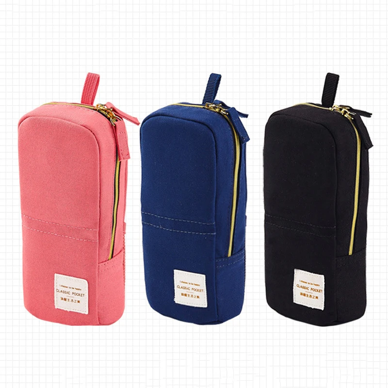 

Cute Pencil Case Multifunction Stationery Case Large Capacity Canvas Pen Storage Bag kawaii Pencil Case Bag For Students New