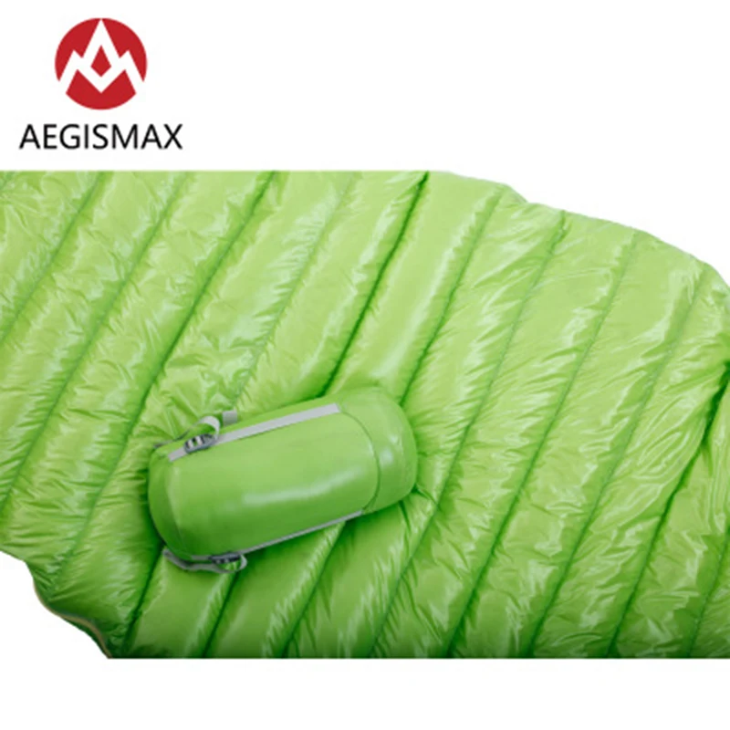 Мини-спальный мешок AEGISMAX ультралегкий 43 ~ 52 ℉ спальный с гусиным пухом для улицы