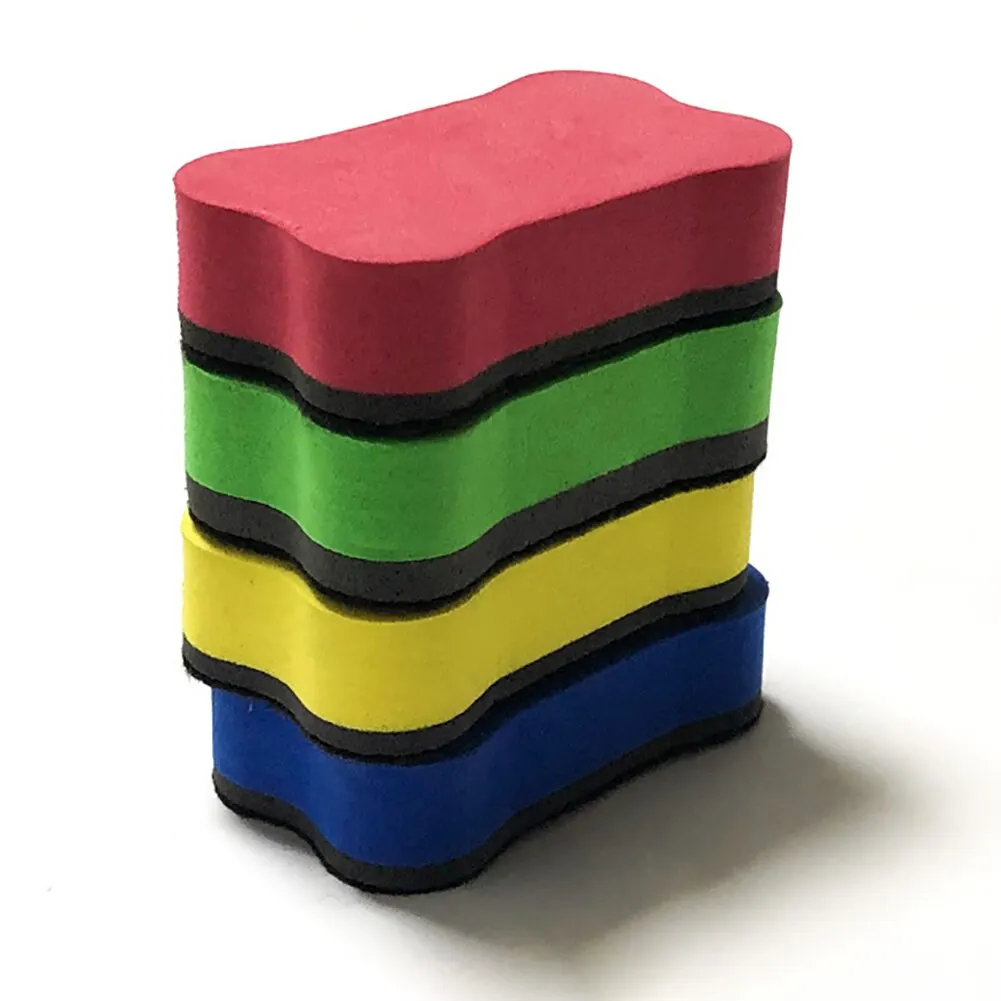 

8pcs EVA Whiteboard Erasers Magnetic Blackboard Chalkboard Whiteboard Erasers Cleaner Dry Wipe Board Cleaner Random