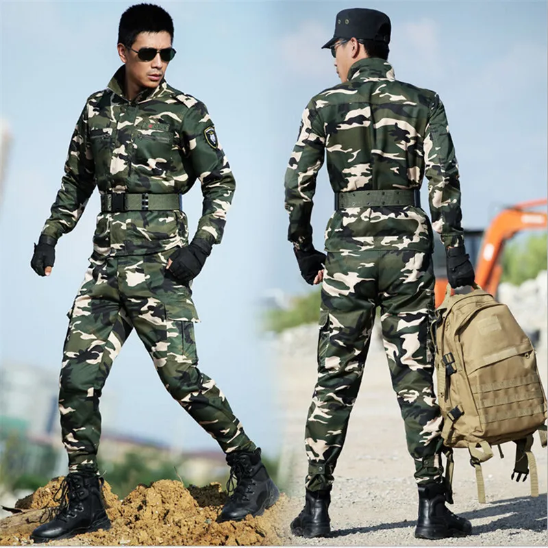 Мужская военная форма тактические камуфляжные костюмы комплекты армейского
