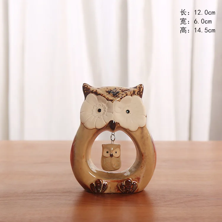 Милая сова ремесла домашнее украшение керамические фигурки животных