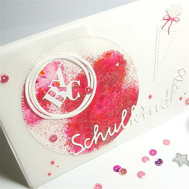 Маленькие квадратные буквы металлические режущие штампы для поделок