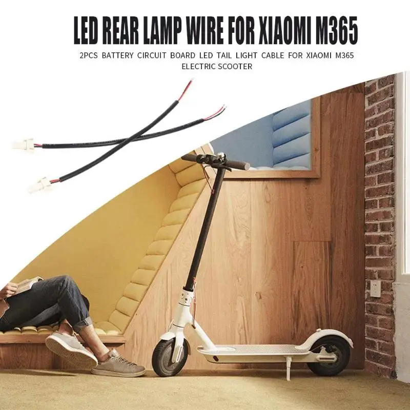 2 шт. LED батарея задний фонарь для подключения кабеля к кабелю Xiaomi M365