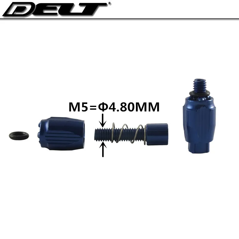 CNC 2pcs M5 Винты MTB Горный складной городской дорожный велосипед велосипедный переключатель рычаг переключения ручного тормоза регулировочный винт Накладка для болта крышки синий