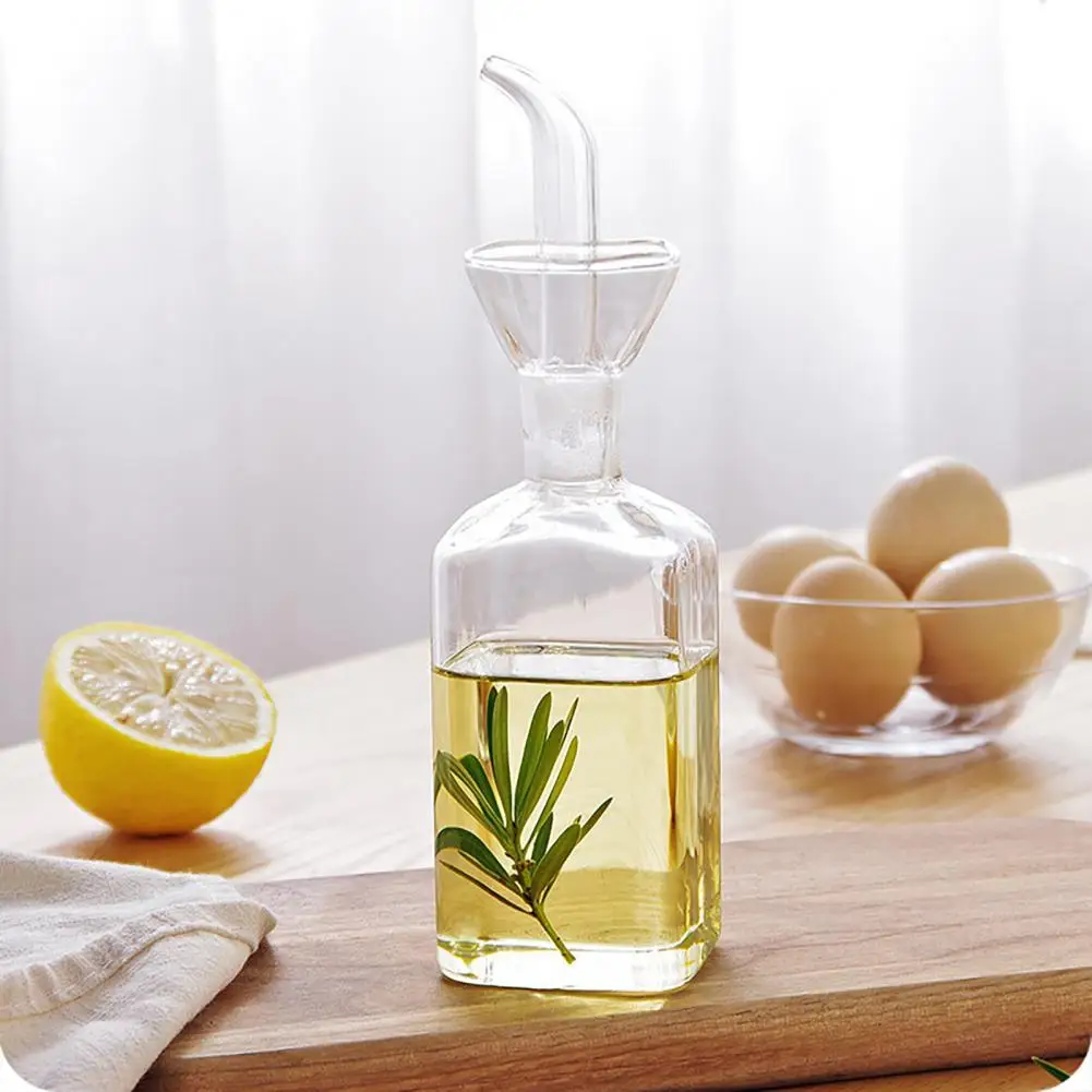 

High Borosilicate Glass Oil Pot Household Leak-proof Oil Bottle Kitchen Soy Pot Oil Tank Vinegar Mixing Bottle Bottle