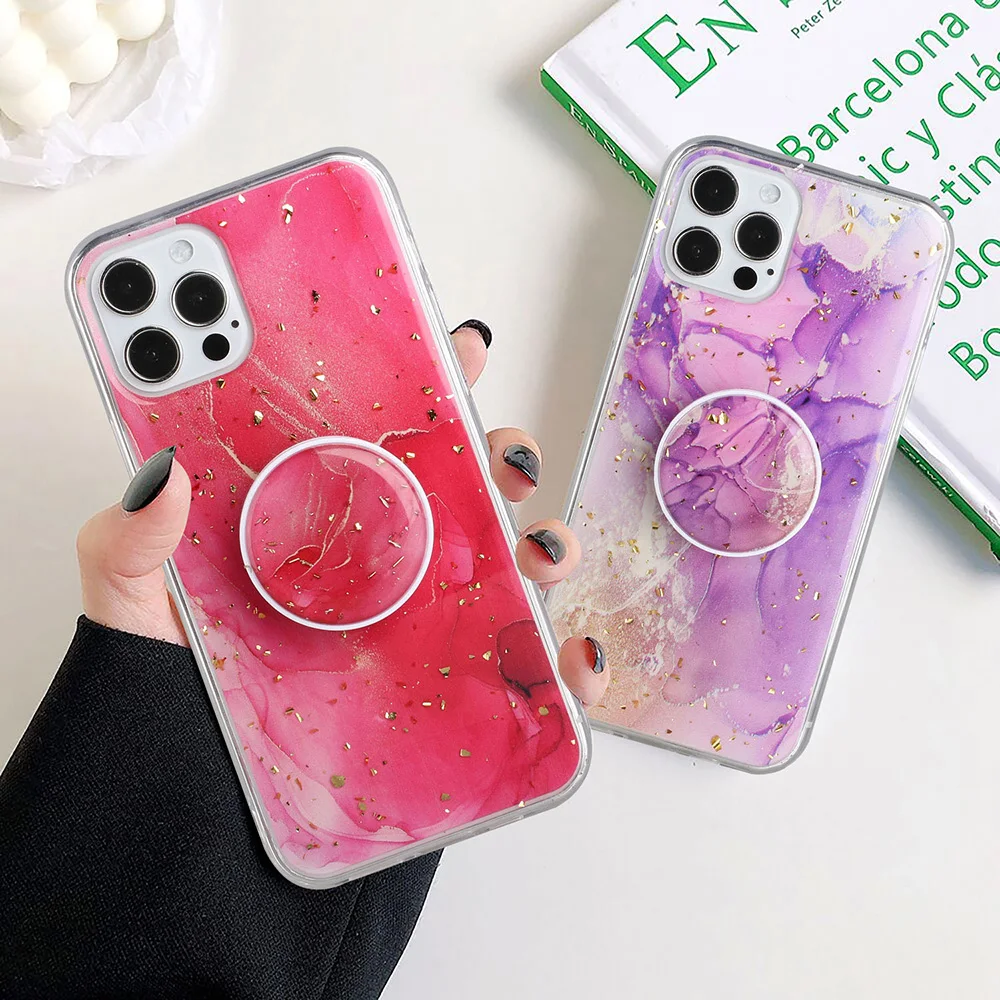 lovecom gradient marble phone case for xiaomi redmi note 10 pro 10s 9 9s mi 11 lite 10t pro poco f3 stand holder soft back cover free global shipping
