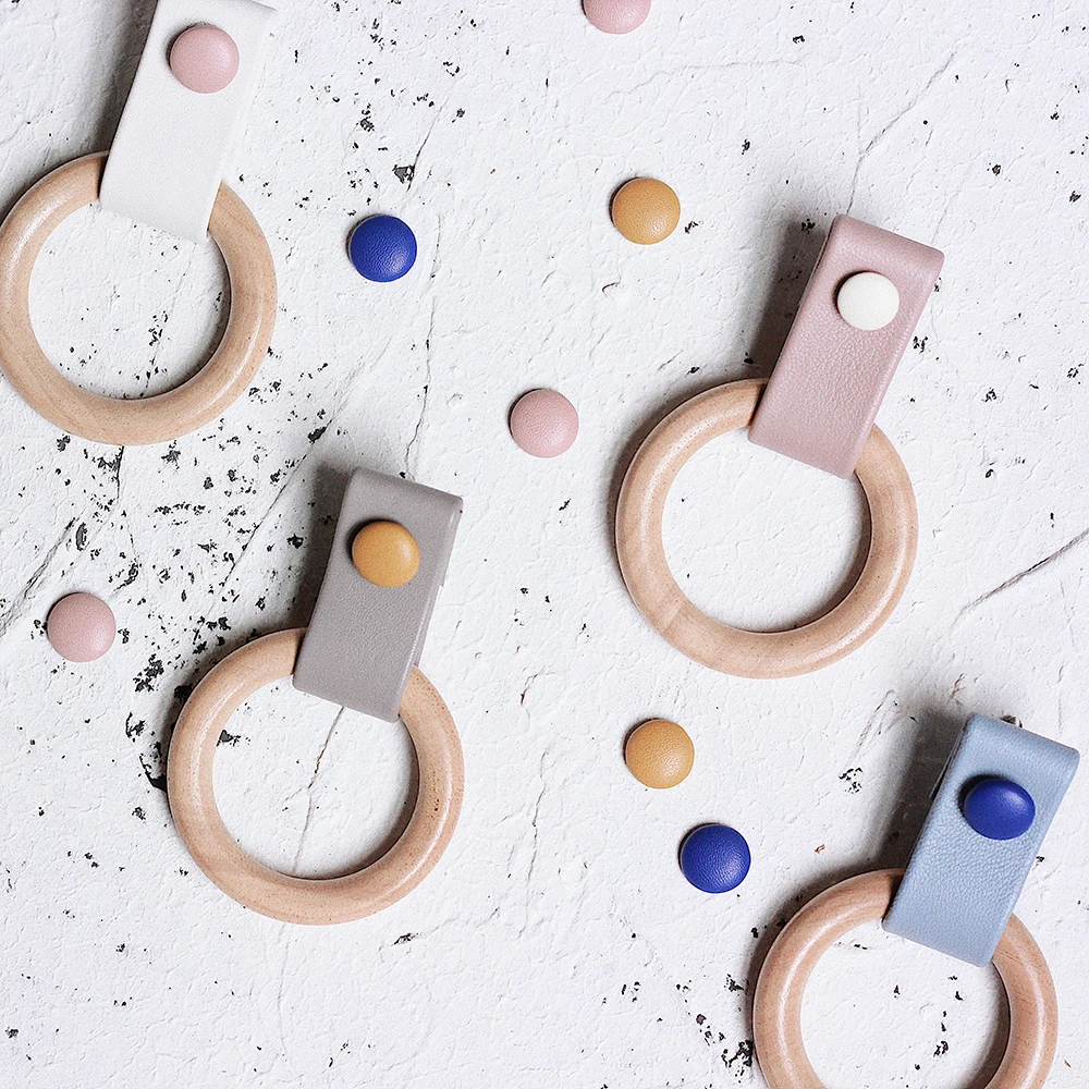 Мягкая кожа + деревянная ручка и ручки сделай сам для мебели шкафа нагрудного