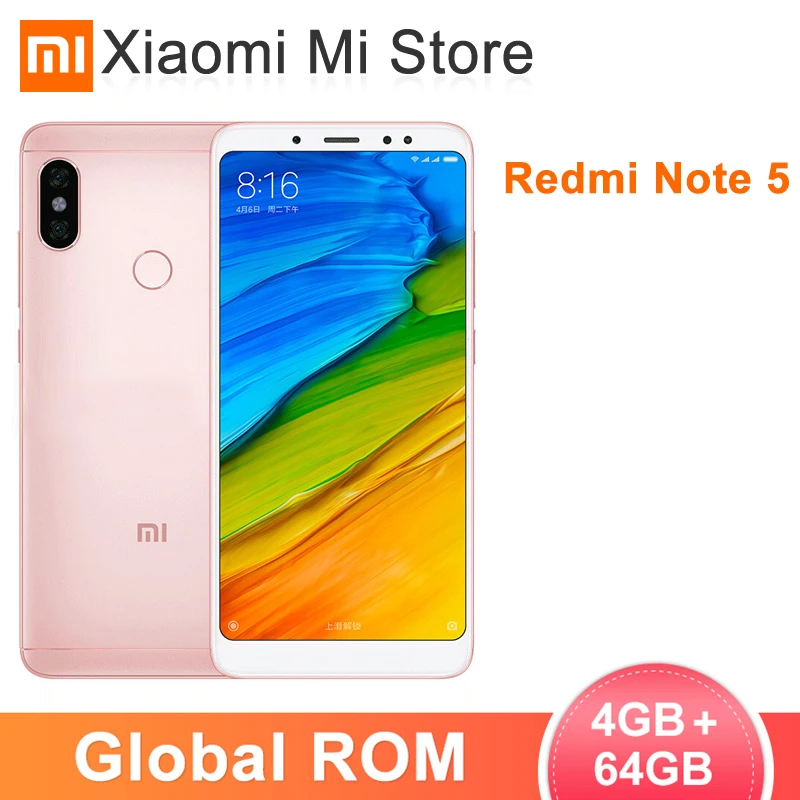 Xiaomi Redmi Note 5 смартфон с 99 дюймовым дисплеем восьмиядерным процессором Snapdragon 636 ОЗУ