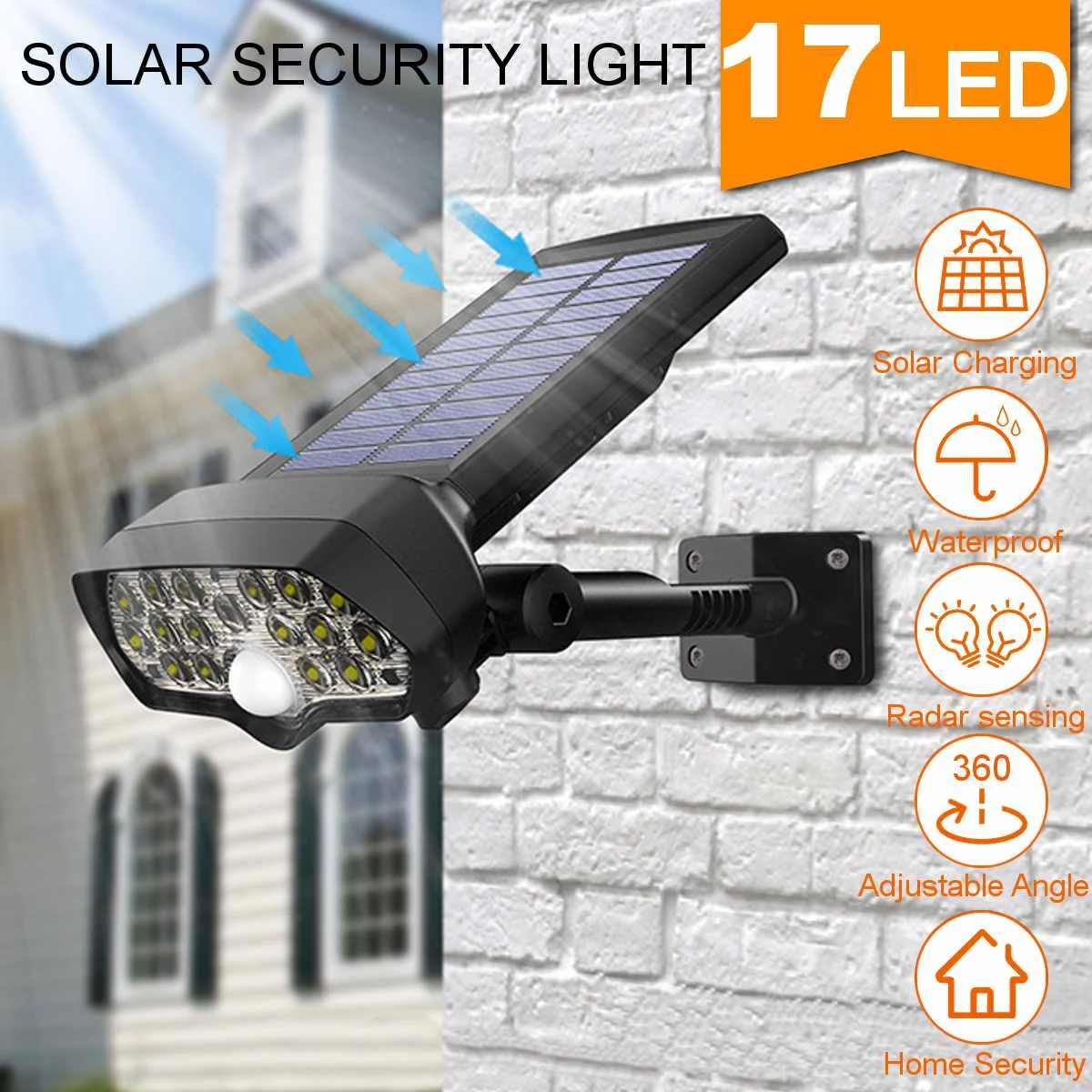 17 LED Solar Light Outdoors Wall Lighting Lamp Motion Sensor LED Solar Lamps Outdoor Street Wall Led Light Solar Garden Light