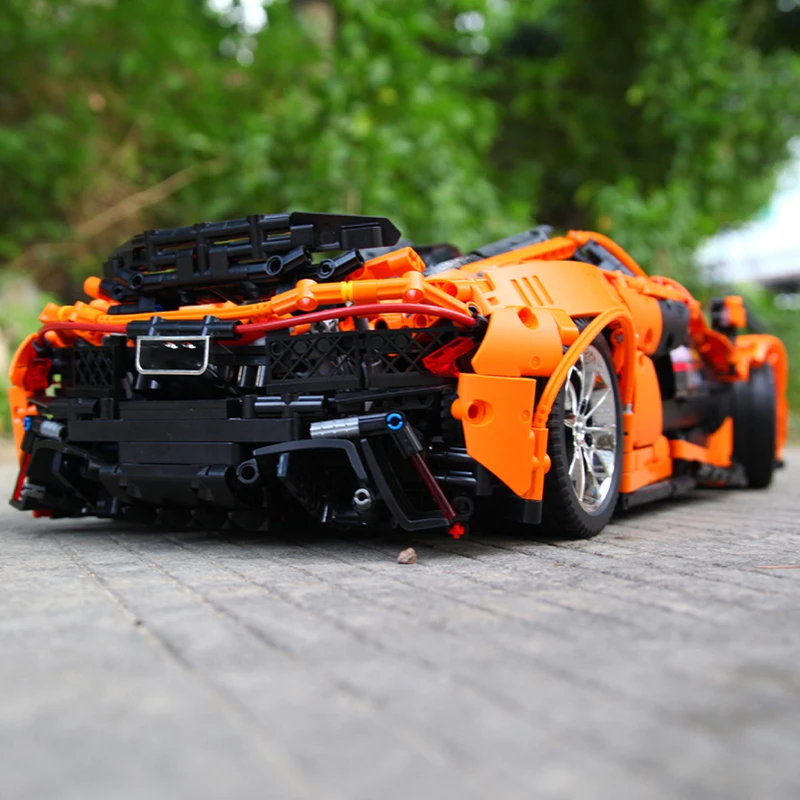 DHL 13090 3228 шт. Технология серии P1 оранжевый комплект гоночных автомобилей модель