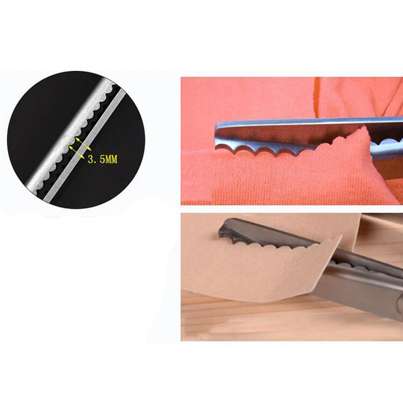 Ножницы для резки зигзаг ножницы портнихи шитья портновские рукоделия из кожи