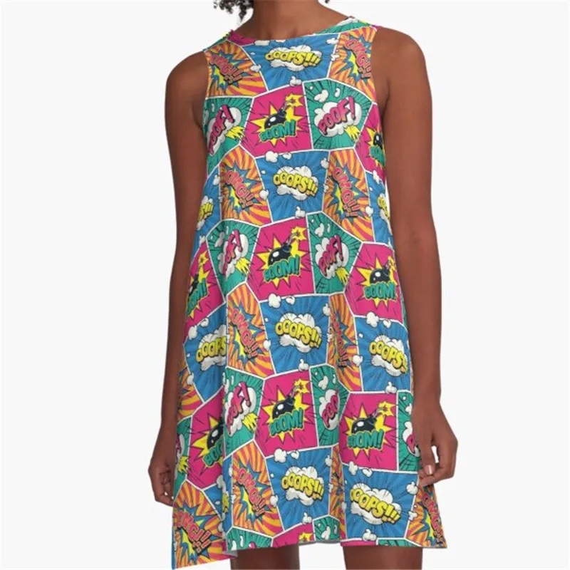 

Fashion Women summer dresses pride rainbow flag Printed A-Line Boho Dress for women harajuku Sexy ladies mini short beach dress