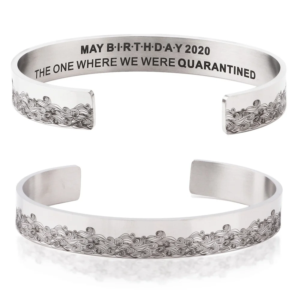 Браслет из титановой стали для продажи в Европе и США Майский (Янтарь December) День