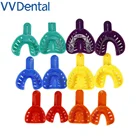 12 цветов, Детские и взрослые зубные оттискные лотки, материалы для ухода за полостью рта, пластиковые держатели для зубов, инструменты, бесплатная доставка
