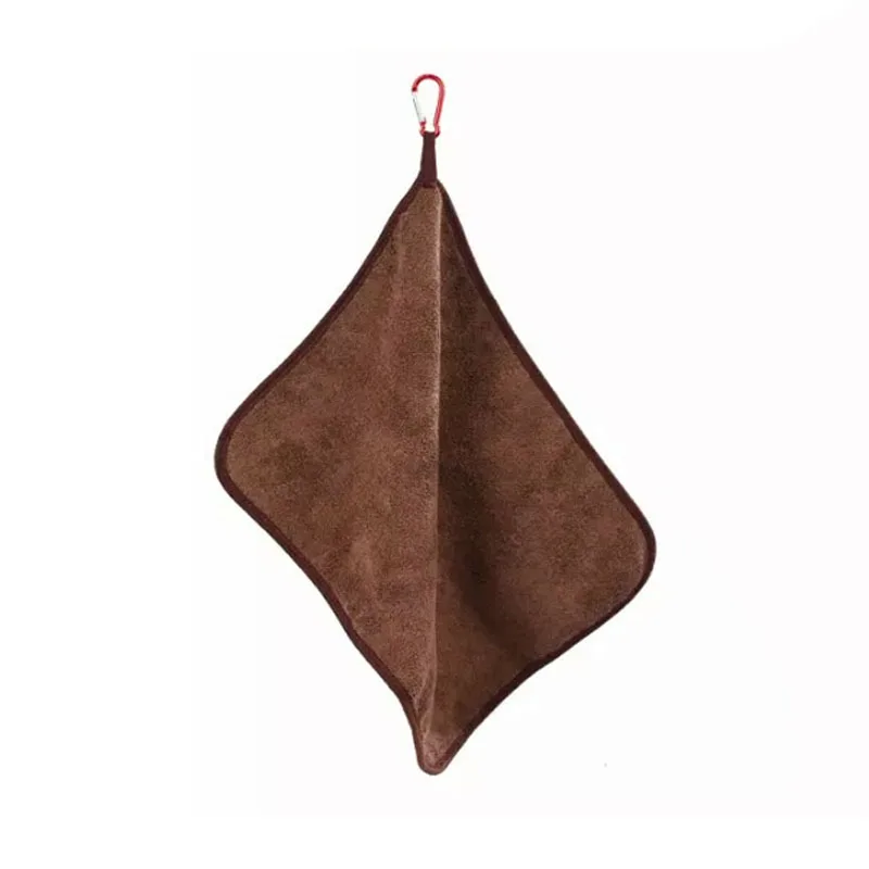 Brown with buckle Новинка, полотенце для рыбалки, одежда для рыбалки, утолщенное, антипригарное, абсорбирующее, для спорта на открытом воздухе, полотенца для рук, для пеших прогулок, альпинизма, рыболовные снасти - Цвет: Brown with buckle