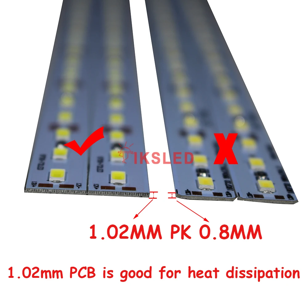 

50/100pcs 100cm 5730 led strip kitchen lamp DC 12V LED Strip Light dual row bright for lighting box