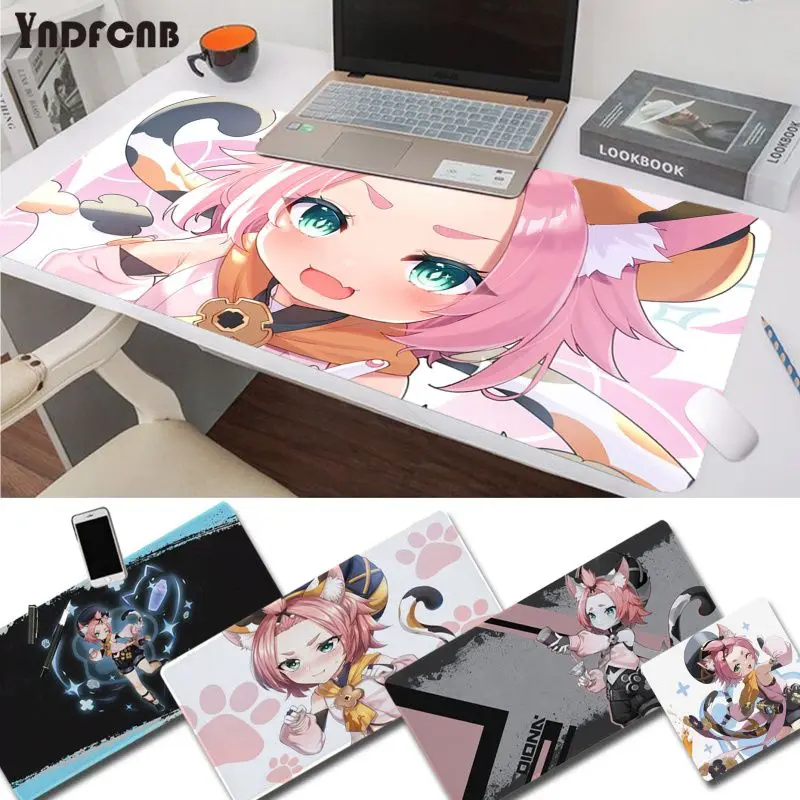 

Genshin Impact Diona High Quality Office Mice Gamer Soft Mouse Pad Size For Cs Go LOL Game Player PC Computer Laptop
