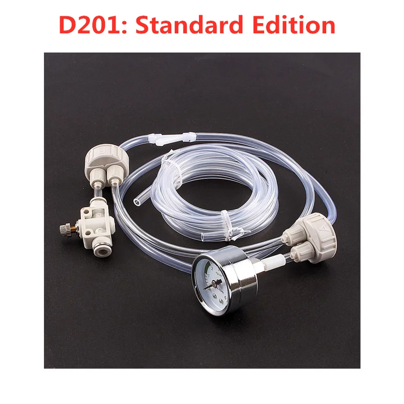 Standard Edition 1 компл. Белый DIY аквариум посажен CO2 системы Pro трубка клапан Guage бутылка комплект манометр генератор - Цвет: Standard Edition