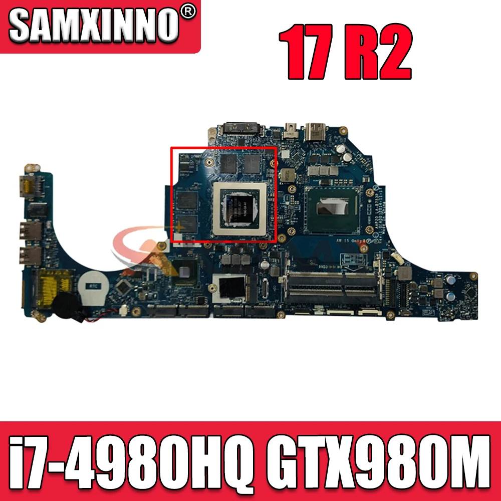 

Материнская плата для ноутбука DELL 17 R2, SR1ZY, Φ CPU GTX980M с i7-4980HQ 071T46 71T46, Φ 100%, хорошо работает