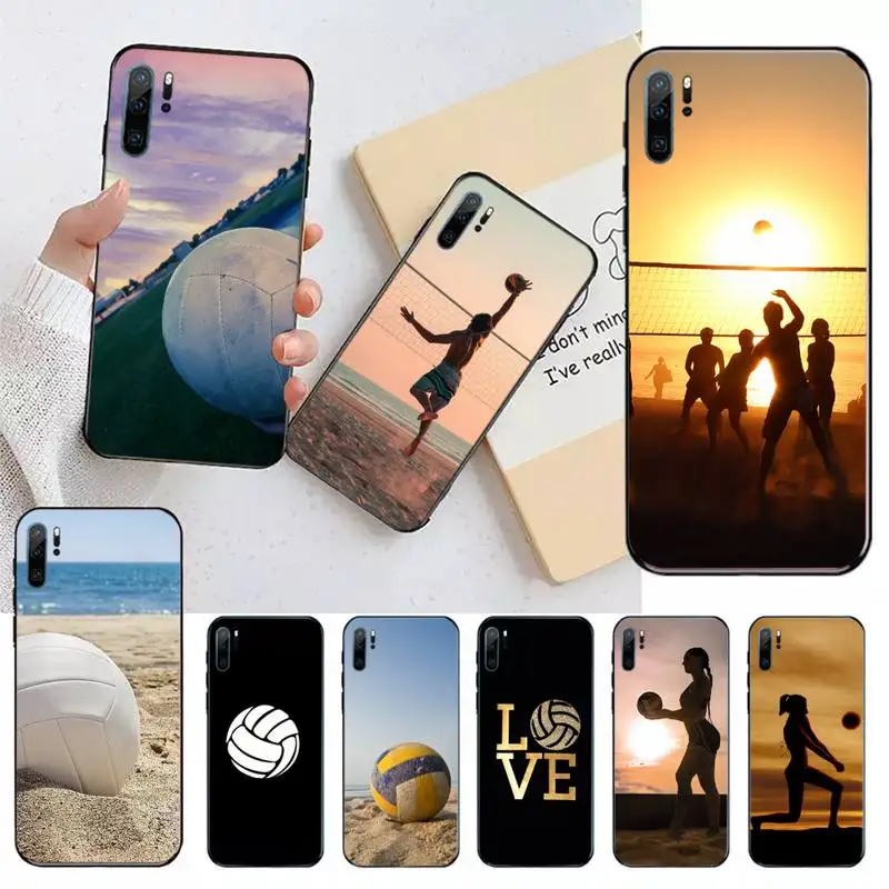 

Love Volleyball Beach sports Phone Case For Huawei honor Mate 10 20 30 40 i 9 8 pro x Lite P smart 2019 Y5 2018 nova 5t