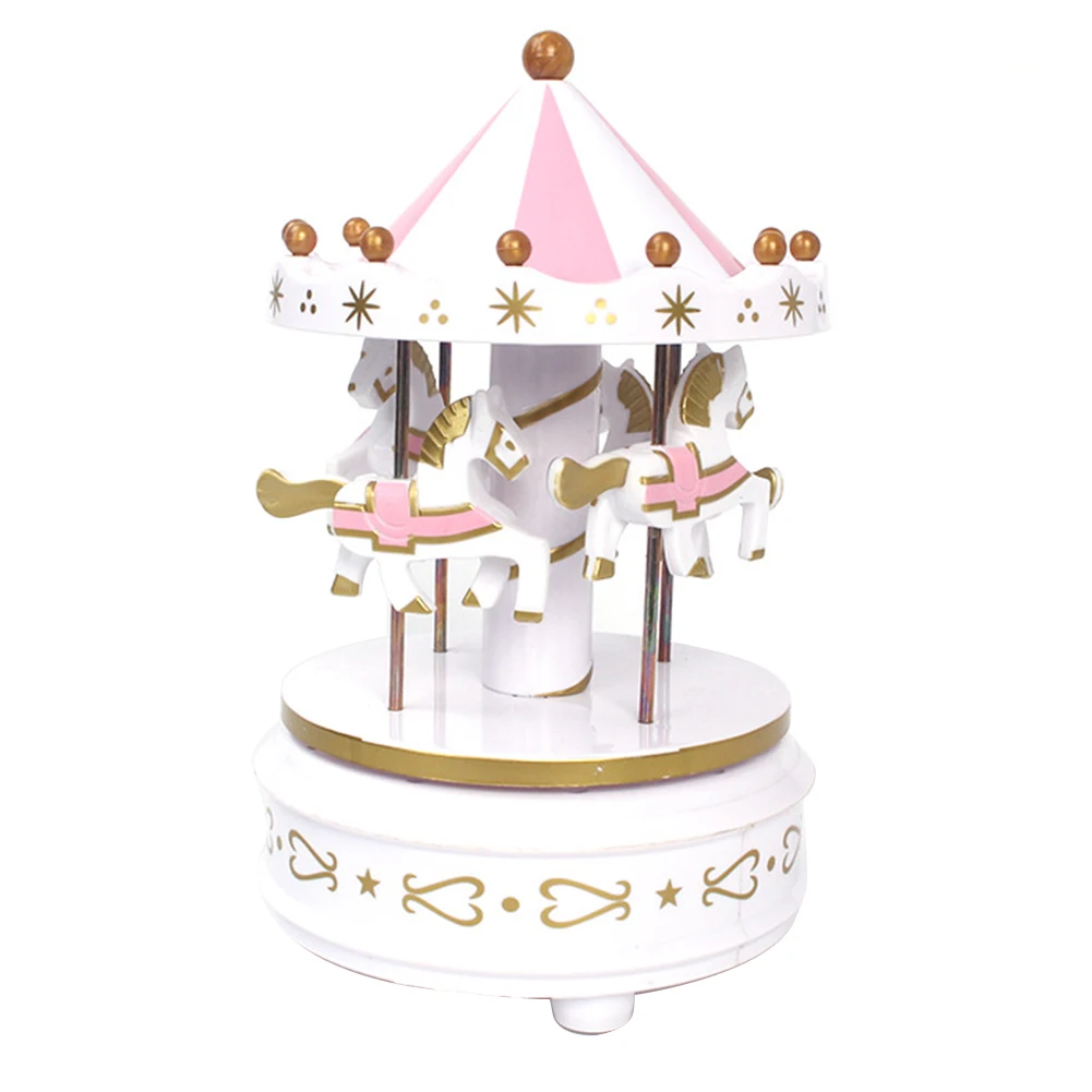 Романтические карусели с надписью &quotMerry Go Round&quot музыкальная шкатулка торт на