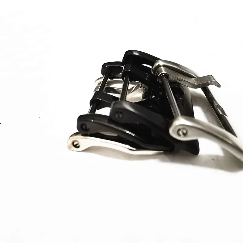 Wholesale 30Pcs/Lot Watch Buckle Stainless Steel Watch Buckle Screw Silver Black Color Shiny Matte Style 20MM 22MM 24MM 26MM