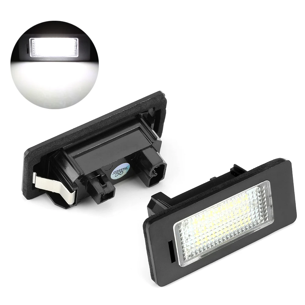 

2pcs For BMW E39 E60 License Plate Light 6000k White No Error Led Number License Plate Light for BMW E90 E91 E92 E61 E70 E71