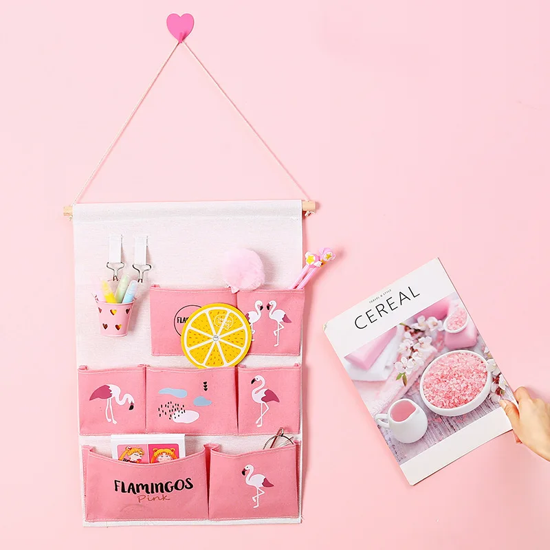 Snailhouse настенные сумки для хранения в спальню с фламинго домашние карманы