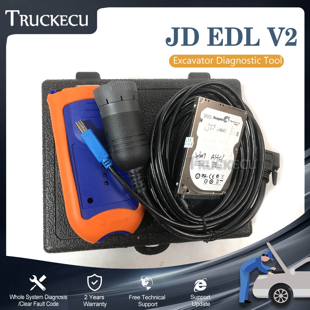 V5.3 J-D EDL V2 Service EDL V2 Electronic Data Link Advisor + J-D AG/CF truck agricoltura trattore strumento diagnostico per la costruzione