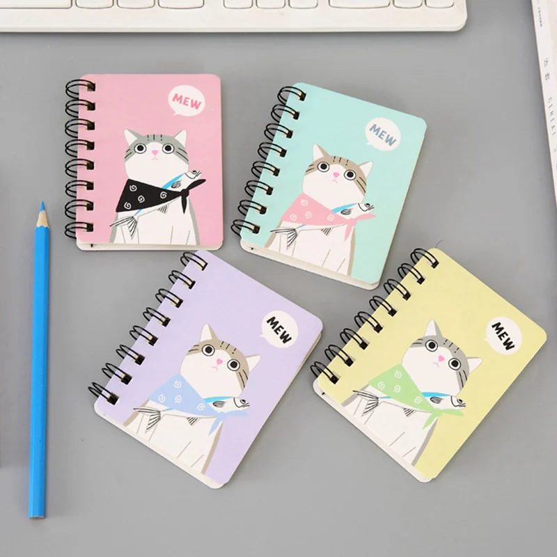

Kawaii Cactus Spiral Notebooks Week Planner Cat Daily Supplies Day Plan Diary Notepads Memo Pad Cute School Stationery Kids Gift