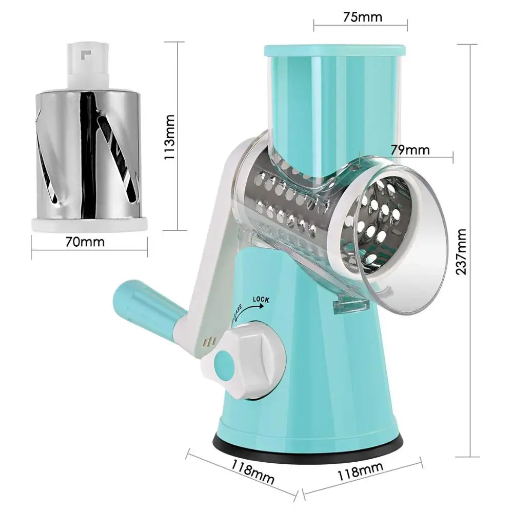manual vegetable cutter slicer multifunctional round mandoline slicer potato cheese kitchen gadgets kitchen accessories free global shipping
