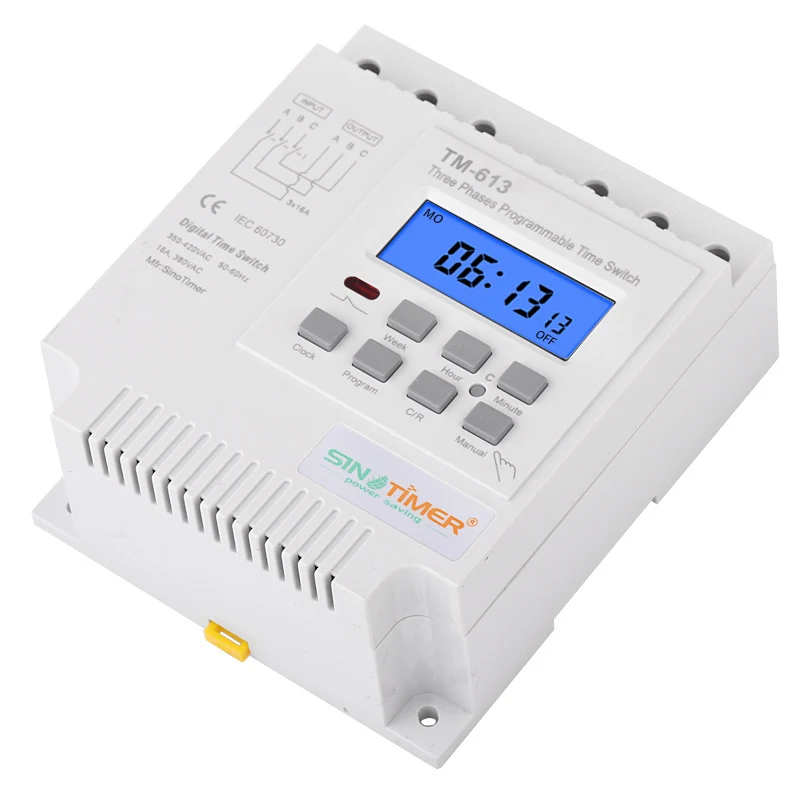 SINOTIMER 3 шт. три фазы 380 В 415 7 дней программируемый таймер реле времени