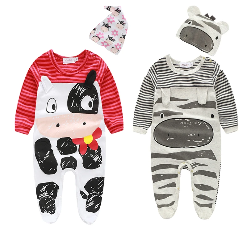 Одежда для малышей Сезон весна-осень Комбинезон + шапка 2/шт раздел-костюмы