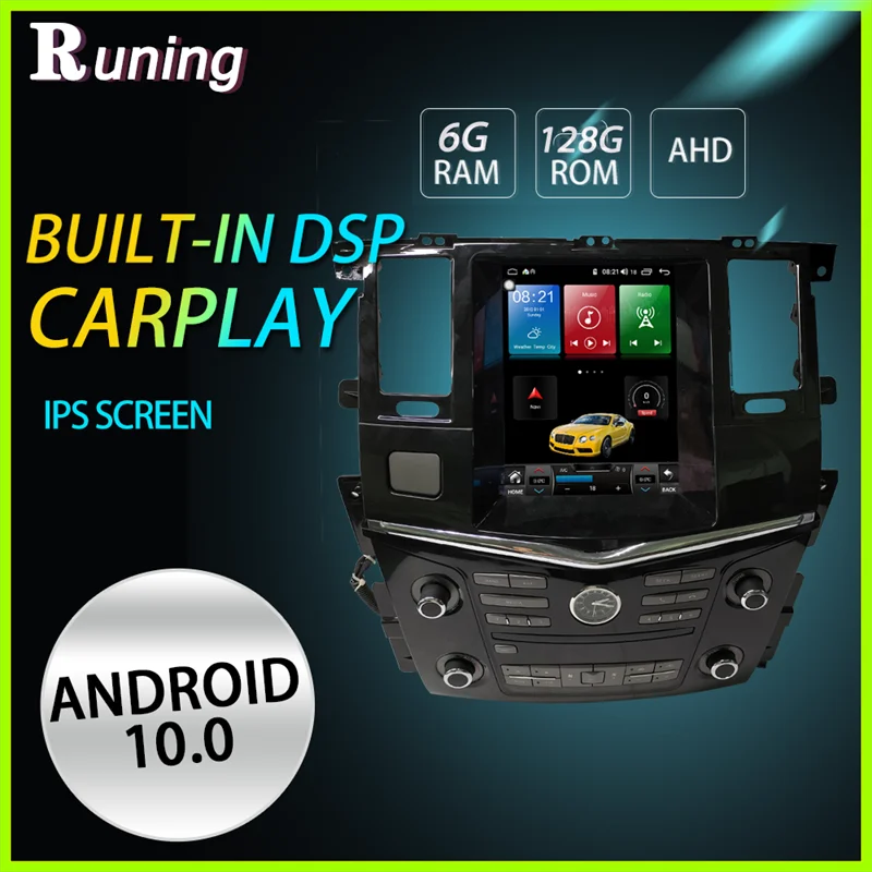 

Tesla Vertical System Car Radio Multimedia Player For NISSAN PATROL 2014-2020 Car Stereo Autoradio DVD GPS Navigation Head Unit