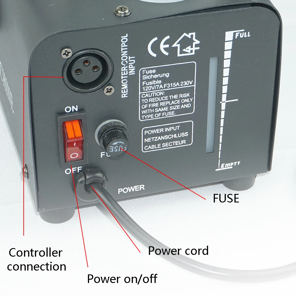 Дымовая машина с проводным управлением 600 Вт противотуманная профессиональное