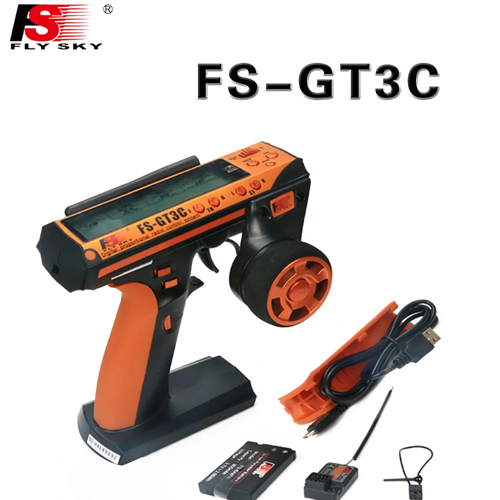Flysky FS GT3C 2 4G 3CH RC передатчик дистанционного управления с приемником GR3E Lipo для