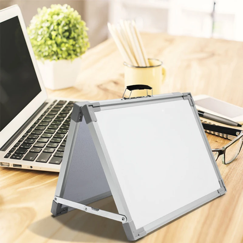

Magnetic Whiteboard,Portable Dry Erase Board with Handle,Foldable Double-Sided Desktop Whiteboard,Portable Whiteboard