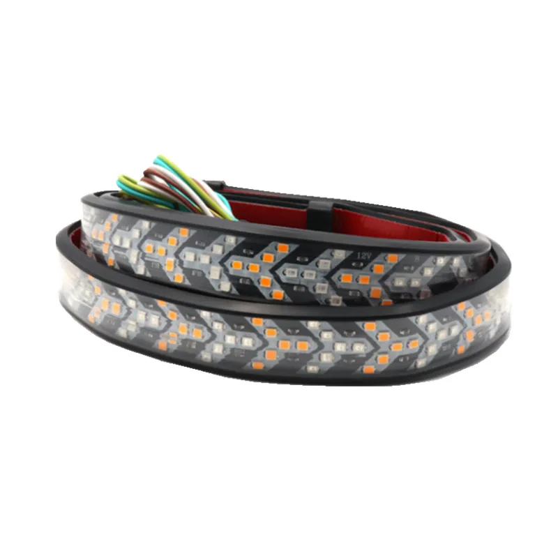 

48 60 In Truck Tailgate LED Strip Light Bar Triple Row 4-Function With Brake Turn Signal For Dodge Ram 1500 2500 3500 4500 5500