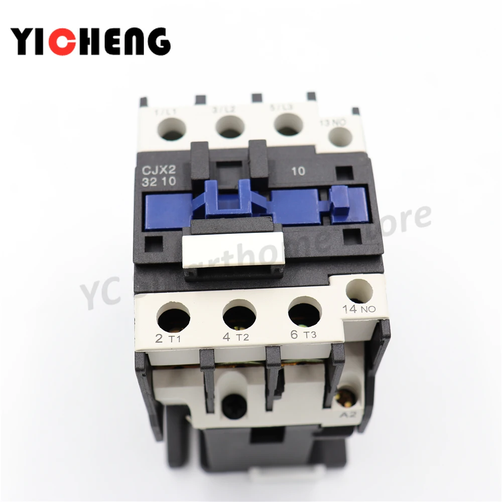 

AC contactor 32A 3P+1NO/1NC Rail installation lc1d CJX2- 3210 1 normally open contact / CJX2- 3201 1 normally closed contact