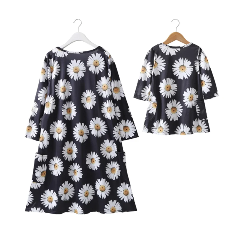 Новинка 2020 Брендовое платье для девочек одежда мамы и дочки осенне зимние