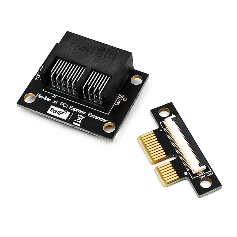 PCI Express PCI-E 1X до плоский кабель-удлинитель Позолоченный разъем адаптера PCIE