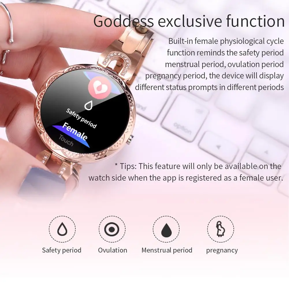 Женский фитнес-браслет с пульсометром умные часы Bluetooth для Android iPhone Samsung LG |