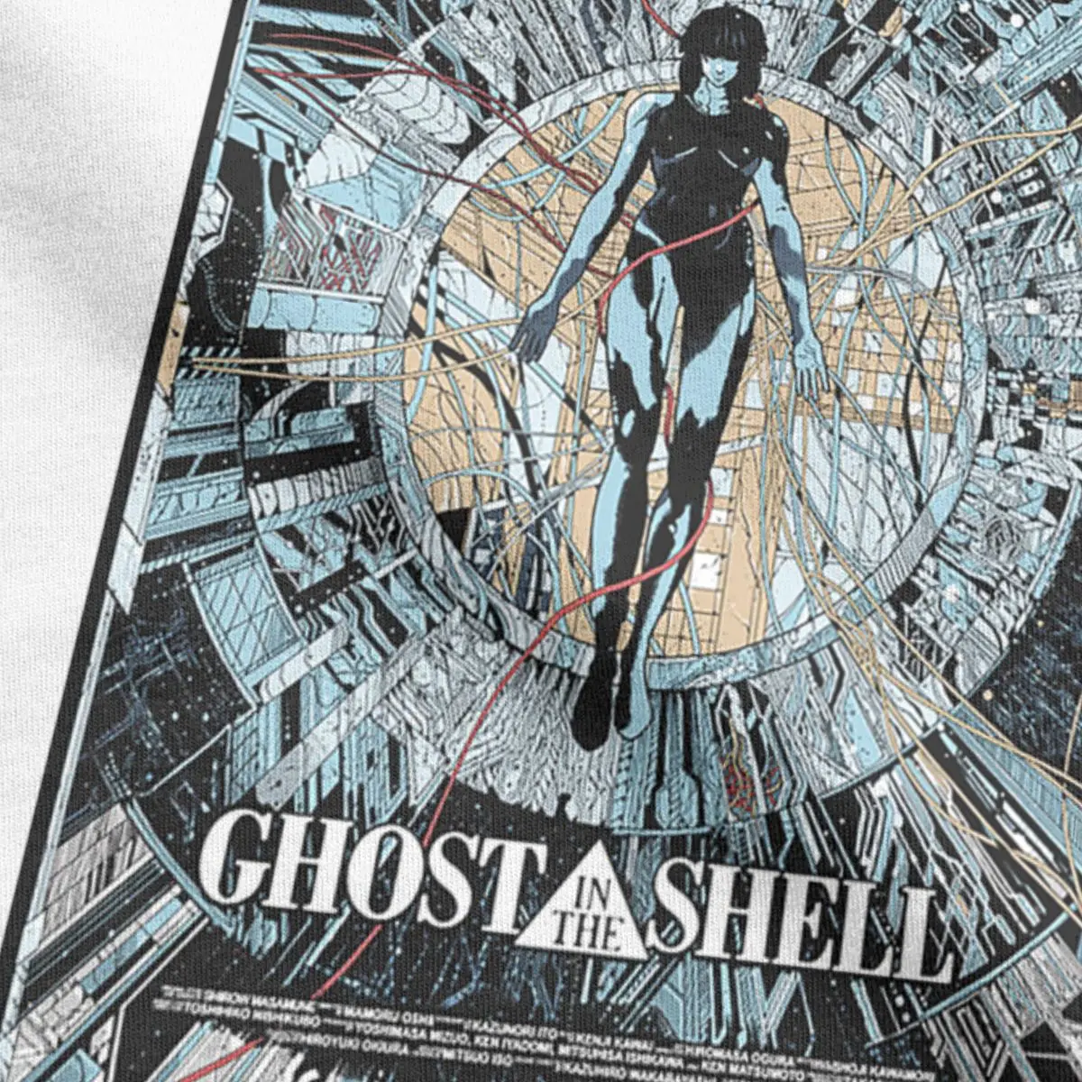 Призрак в футболка с принтом из ракушек для мужчин крутая аниме мальчиков